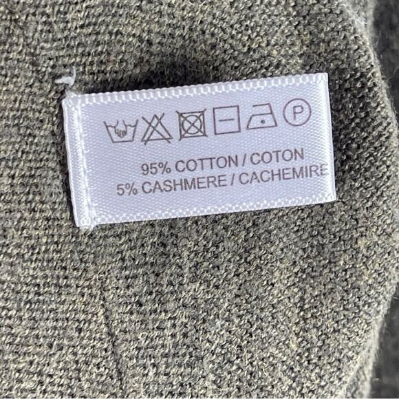 Lisa Todd Women XS ruffle heart green pink leopard crewneck cotton blend sweater - Picture 4 of 7